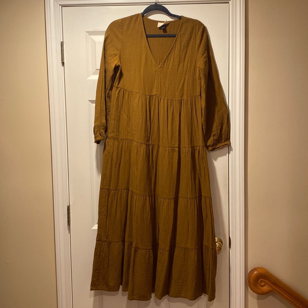 long boho dress with pockets